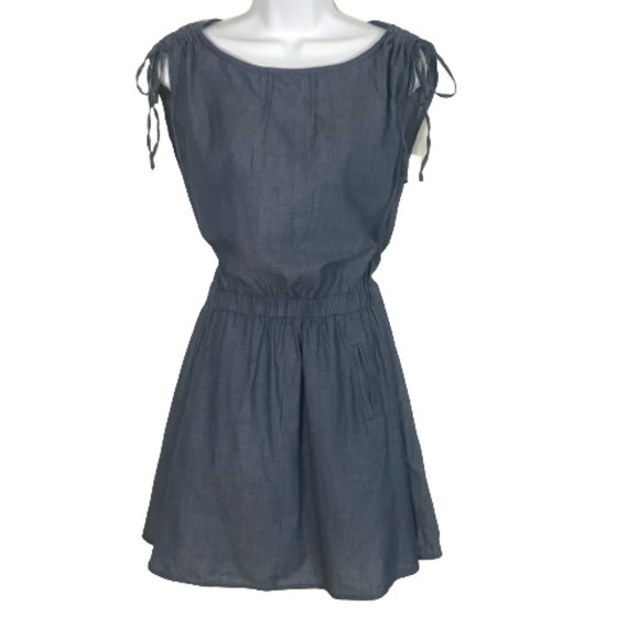 Converse Dresses & Skirts - Converse Tie Sleeve Chambray Lightweight Dress S